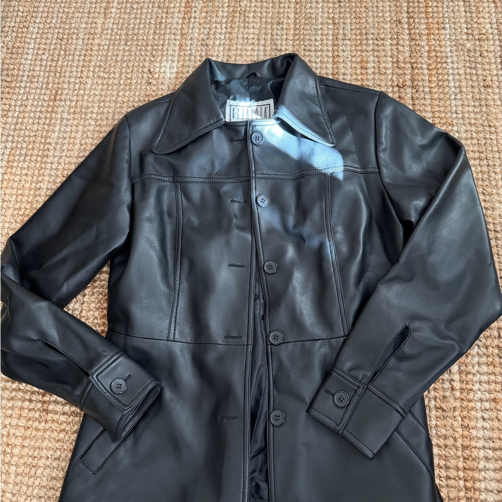 Vintage Black Leather Women's Jacket